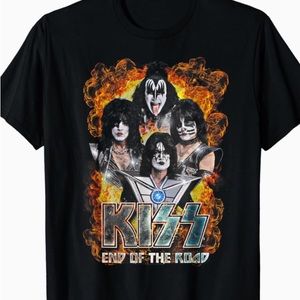 Kiss tour shirt like new black xxl vintage!!